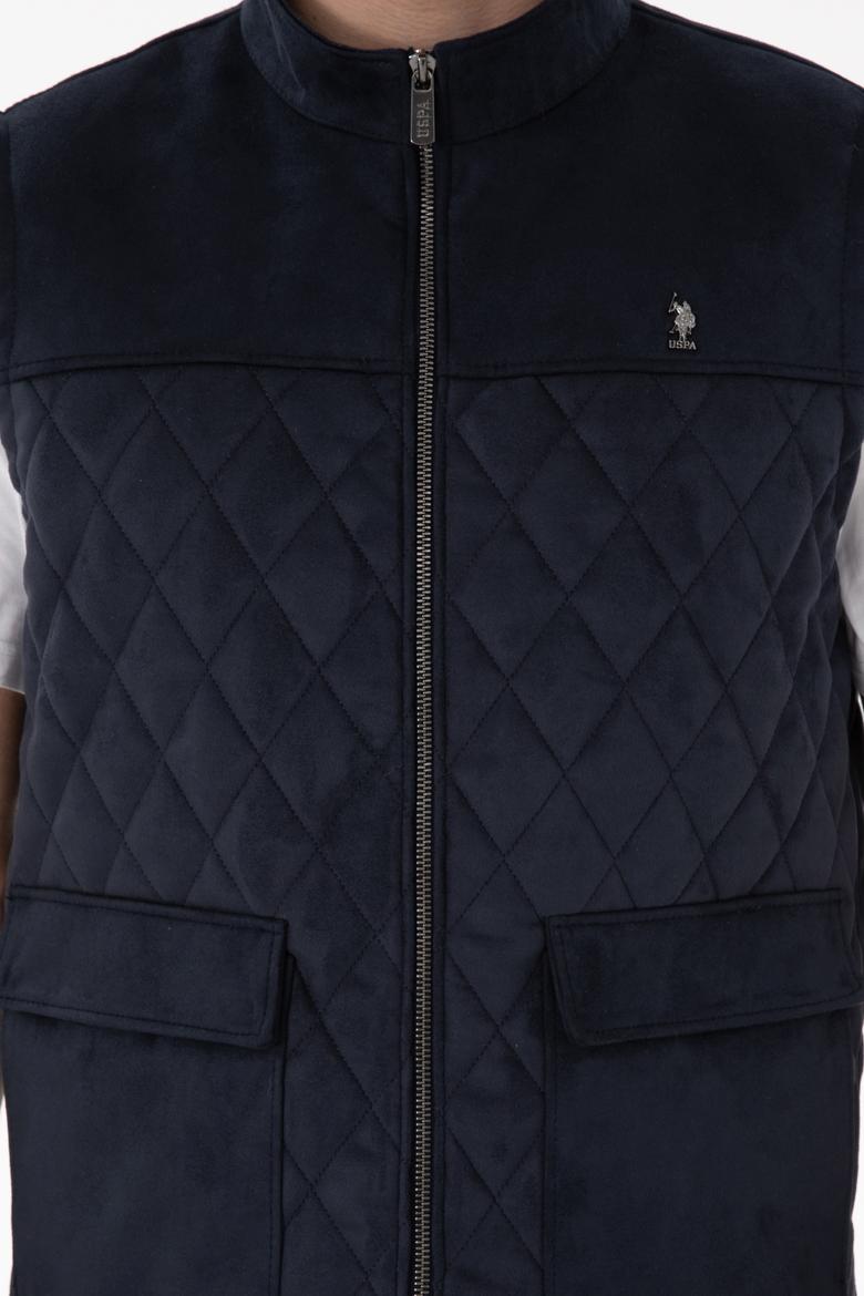 Erkek Lacivert Deri Ceket - 50307338006