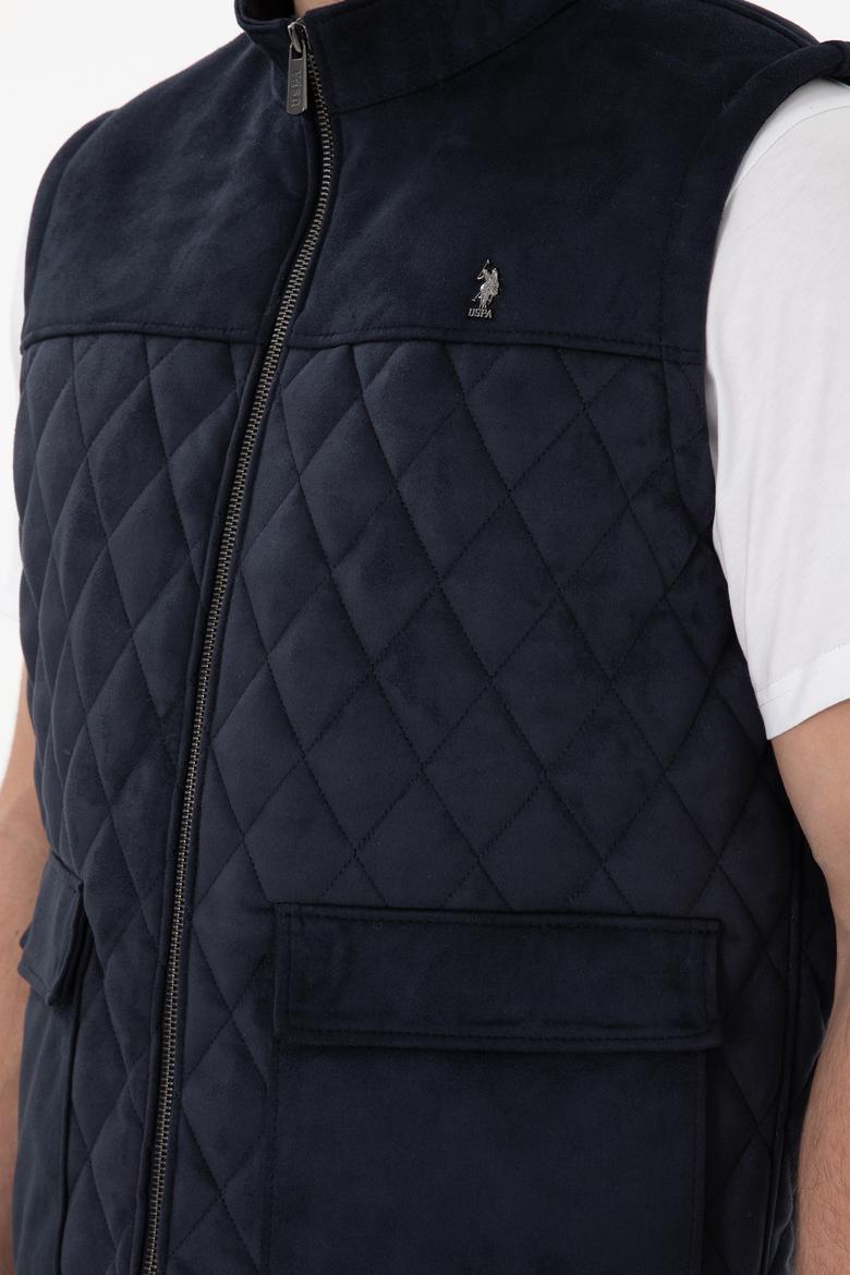 Erkek Lacivert Deri Ceket - 50307338006