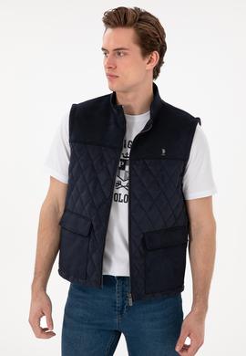 Erkek Lacivert Deri Ceket - 50307338006