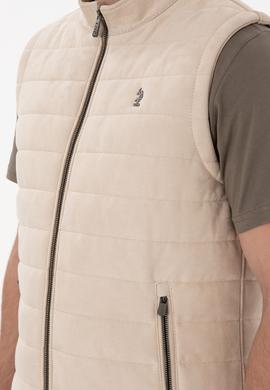 Erkek Bej Deri Ceket - 50307339006