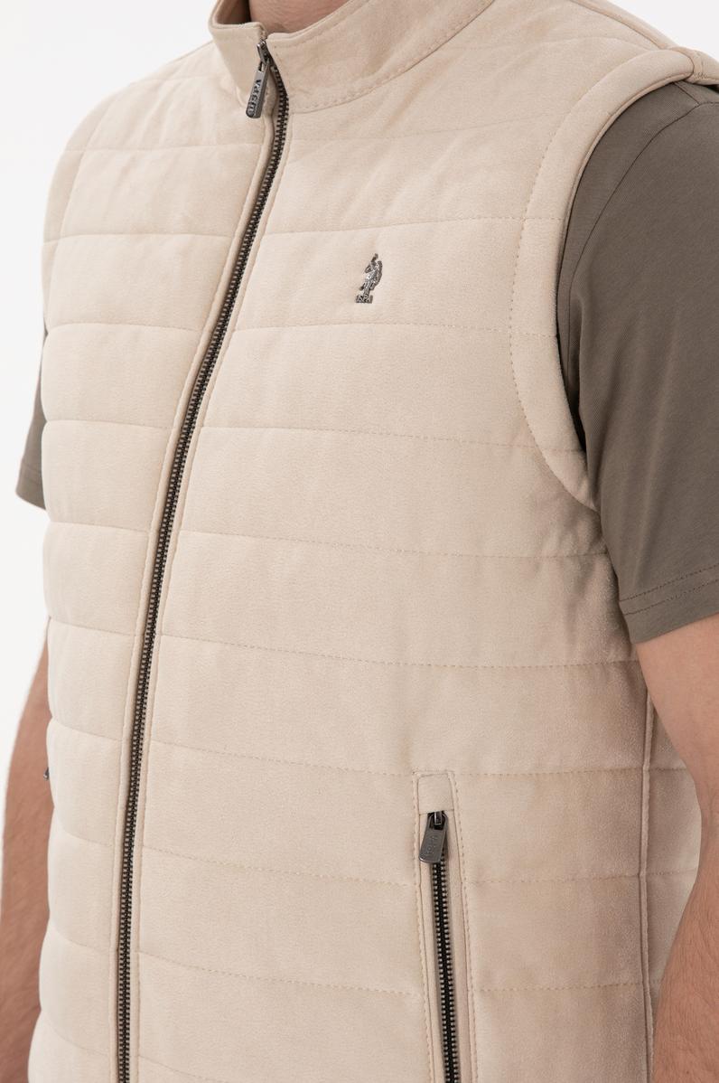 Erkek Bej Deri Ceket