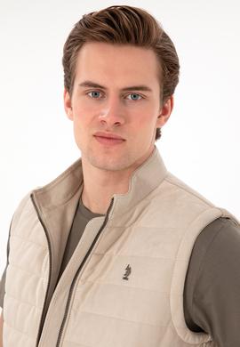 Erkek Bej Deri Ceket - 50307339006