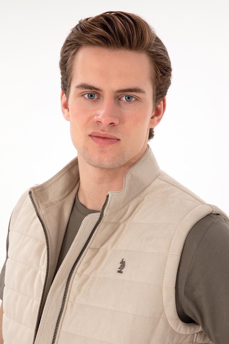 Erkek Bej Deri Ceket