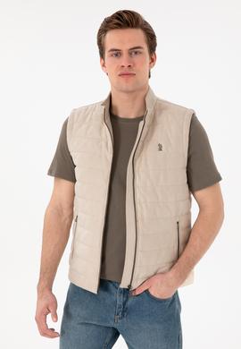 Erkek Bej Deri Ceket - 50307339006