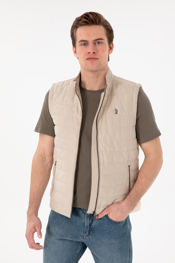 Erkek Bej Deri Ceket