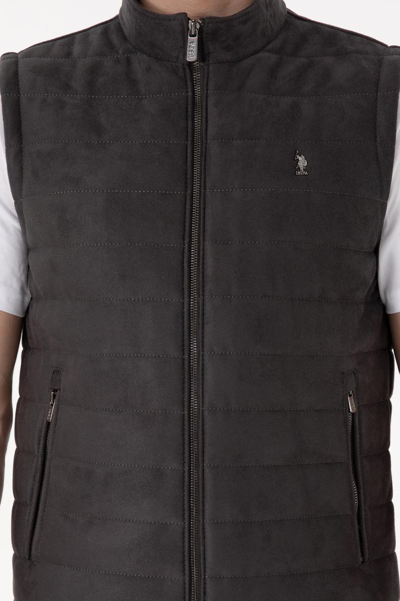 Erkek Antrasit Deri Ceket - 50307339014