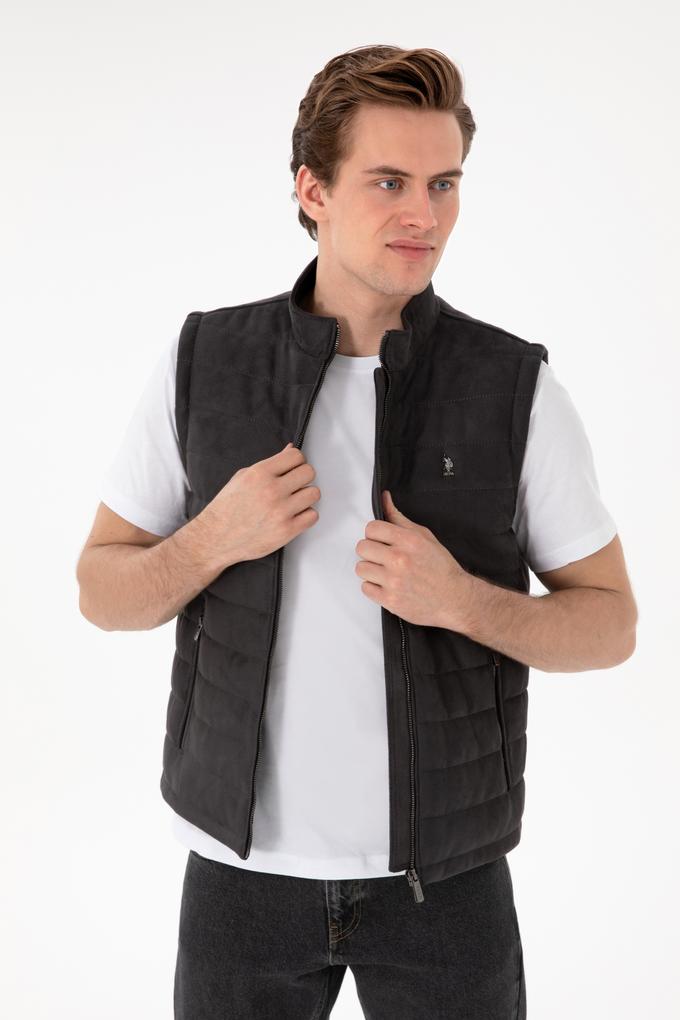 Erkek Antrasit Deri Ceket