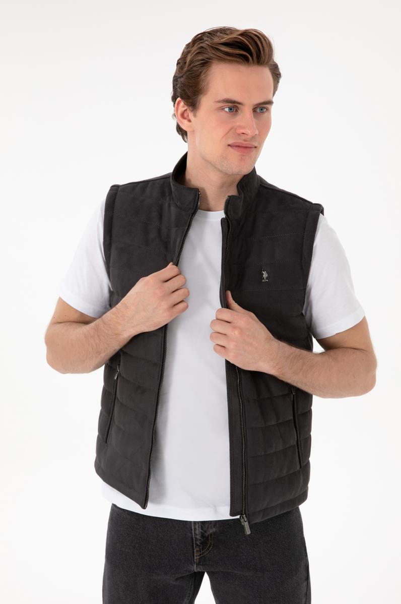 Erkek Antrasit Deri Ceket