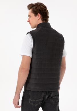 Erkek Antrasit Deri Ceket - 50307339014