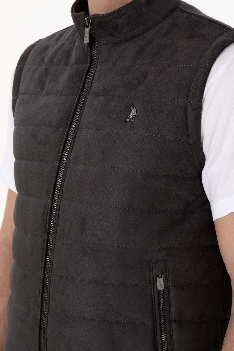 Erkek Antrasit Deri Ceket - 50307339014