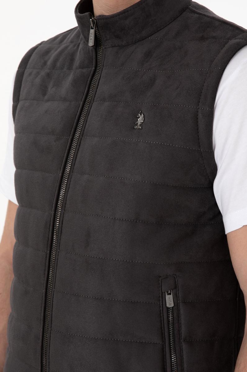 Erkek Antrasit Deri Ceket