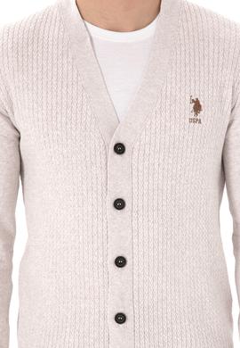 Erkek Taş Melanj Basic Triko Hırka - 50268936028