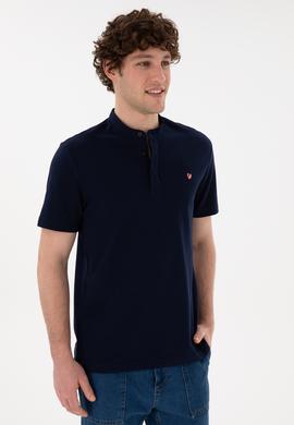 Erkek Lacivert Basic Tişört - 50284637011