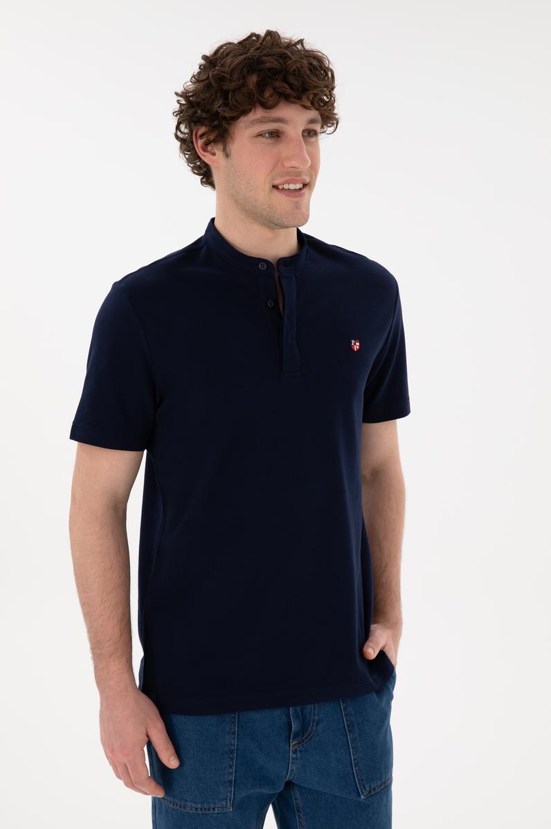 Erkek Lacivert Basic Tişört