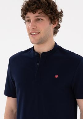 Erkek Lacivert Basic Tişört - 50284637011