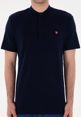 Erkek Lacivert Basic Tişört - 50284637011