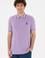 Erkek Regular Fit Polo Yaka Lila Basic Tişört