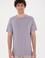 Erkek Regular Fit Bisiklet Yaka Gri Basic Tişört