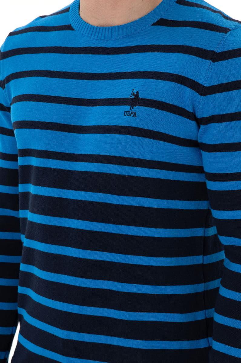 Erkek Kobalt Mavi Kazak