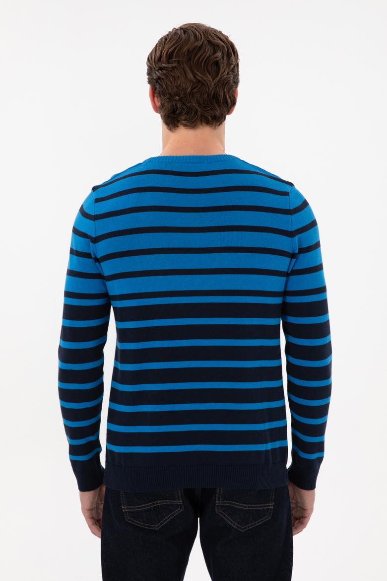 Erkek Kobalt Mavi Kazak - 50272124011