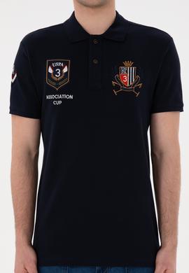 Erkek Slim Fit Polo Yaka Lacivert Tişört - 50297065009