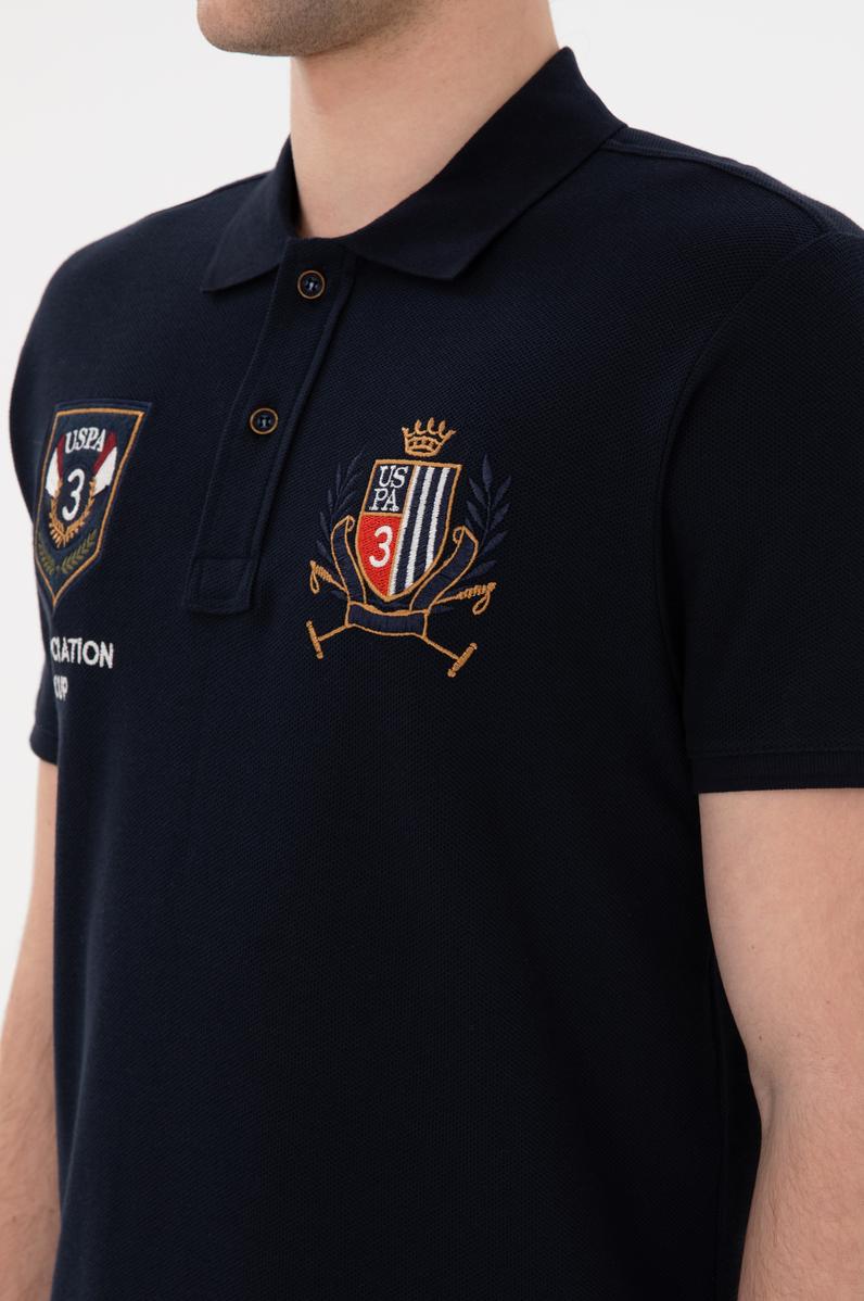 Erkek Slim Fit Polo Yaka Lacivert Tişört