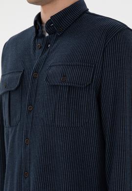 Erkek Lacivert Örme Gömlek - 50290770017