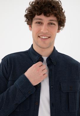 Erkek Lacivert Örme Gömlek - 50290770017