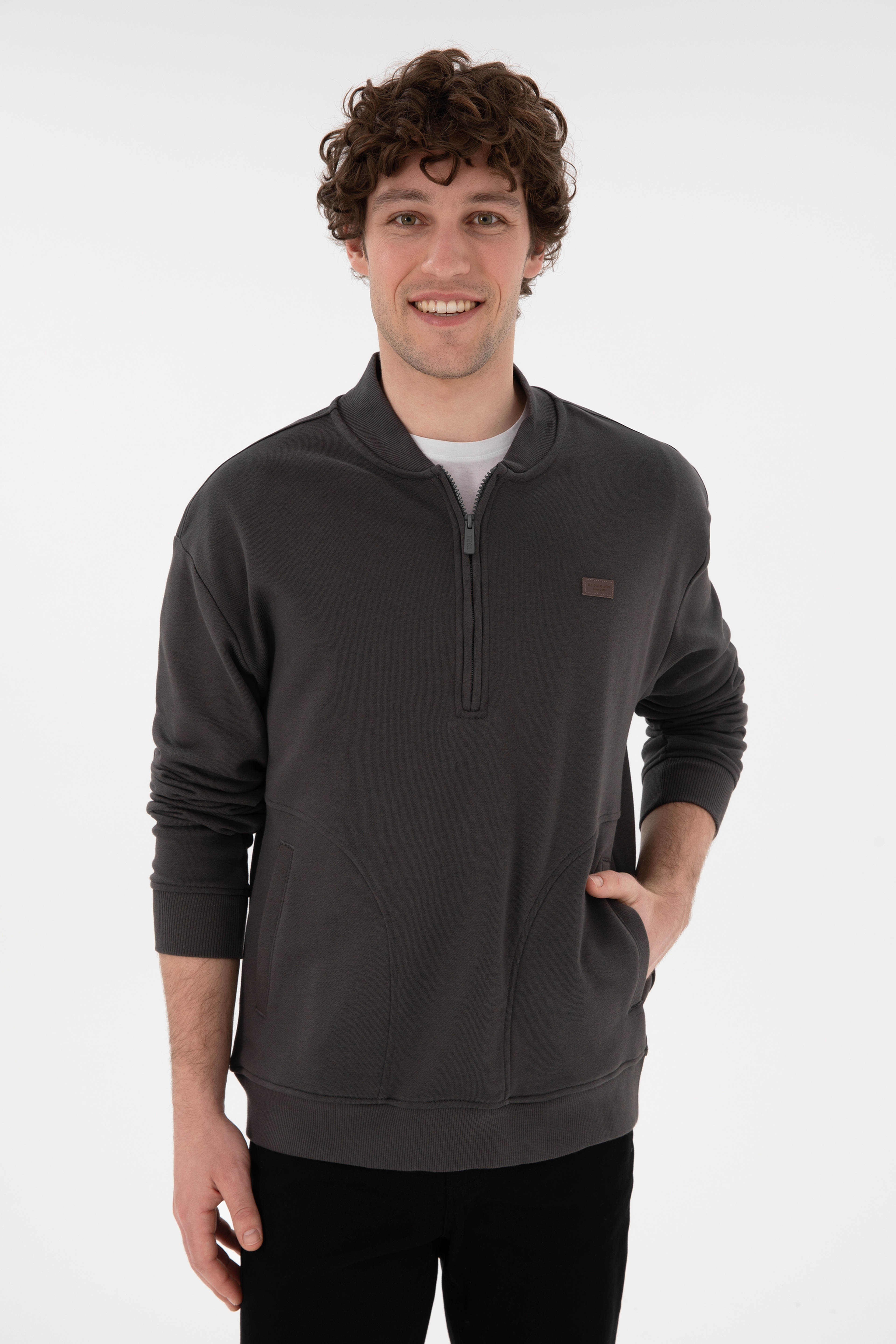 Erkek Antrasit Sweatshirt - Image 3