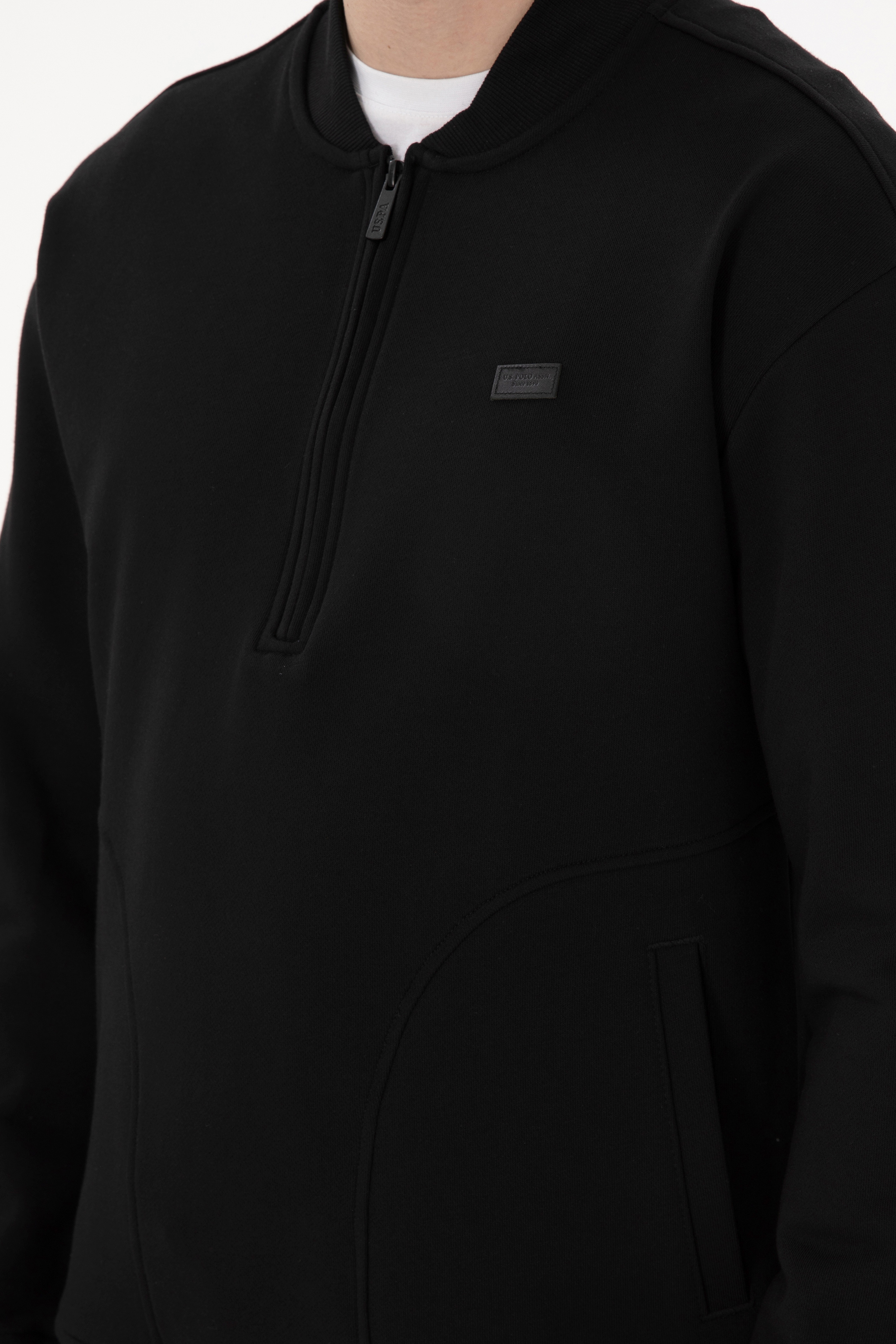 Erkek Siyah Sweatshirt - Image 7