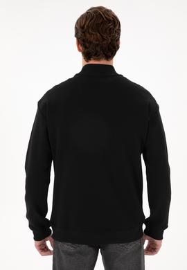 Erkek Siyah Sweatshirt - 50293380008