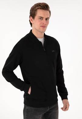 Erkek Siyah Sweatshirt - 50293380008