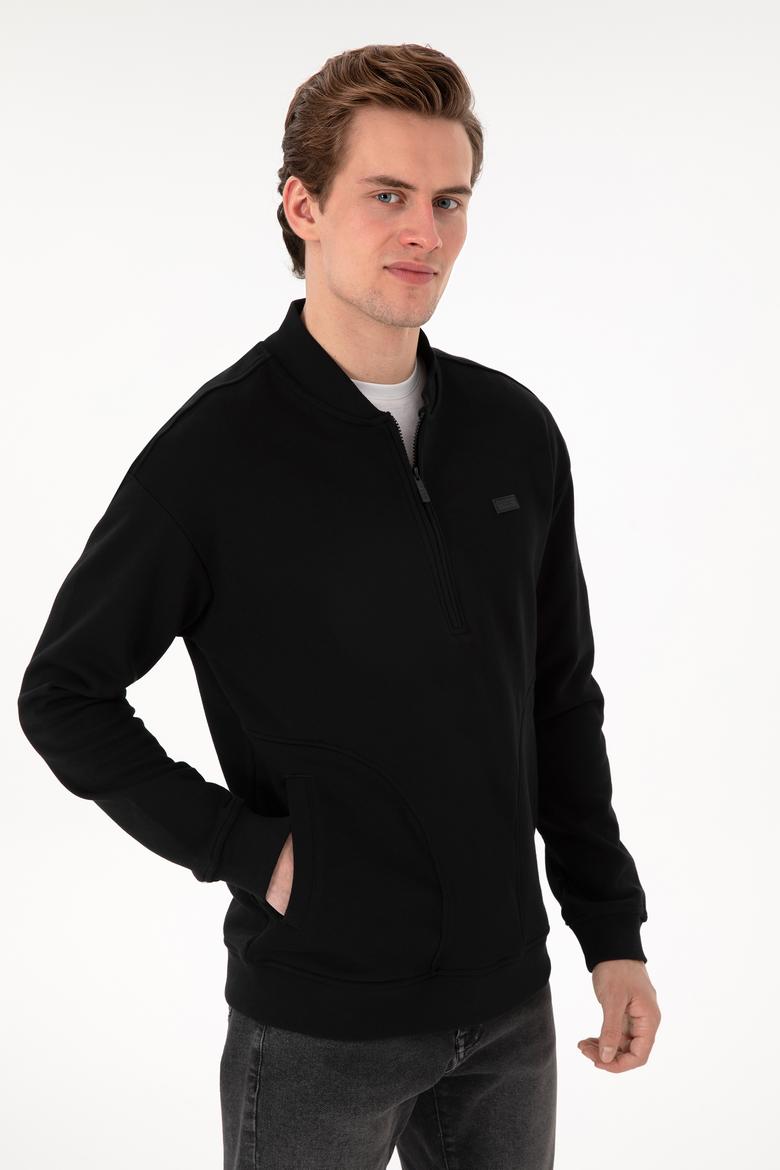 Erkek Siyah Sweatshirt - 50293380008