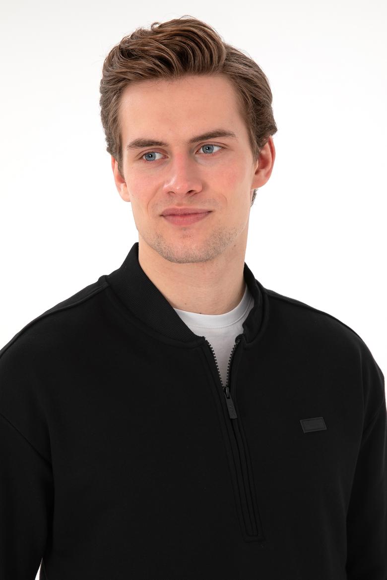 Erkek Siyah Sweatshirt - 50293380008