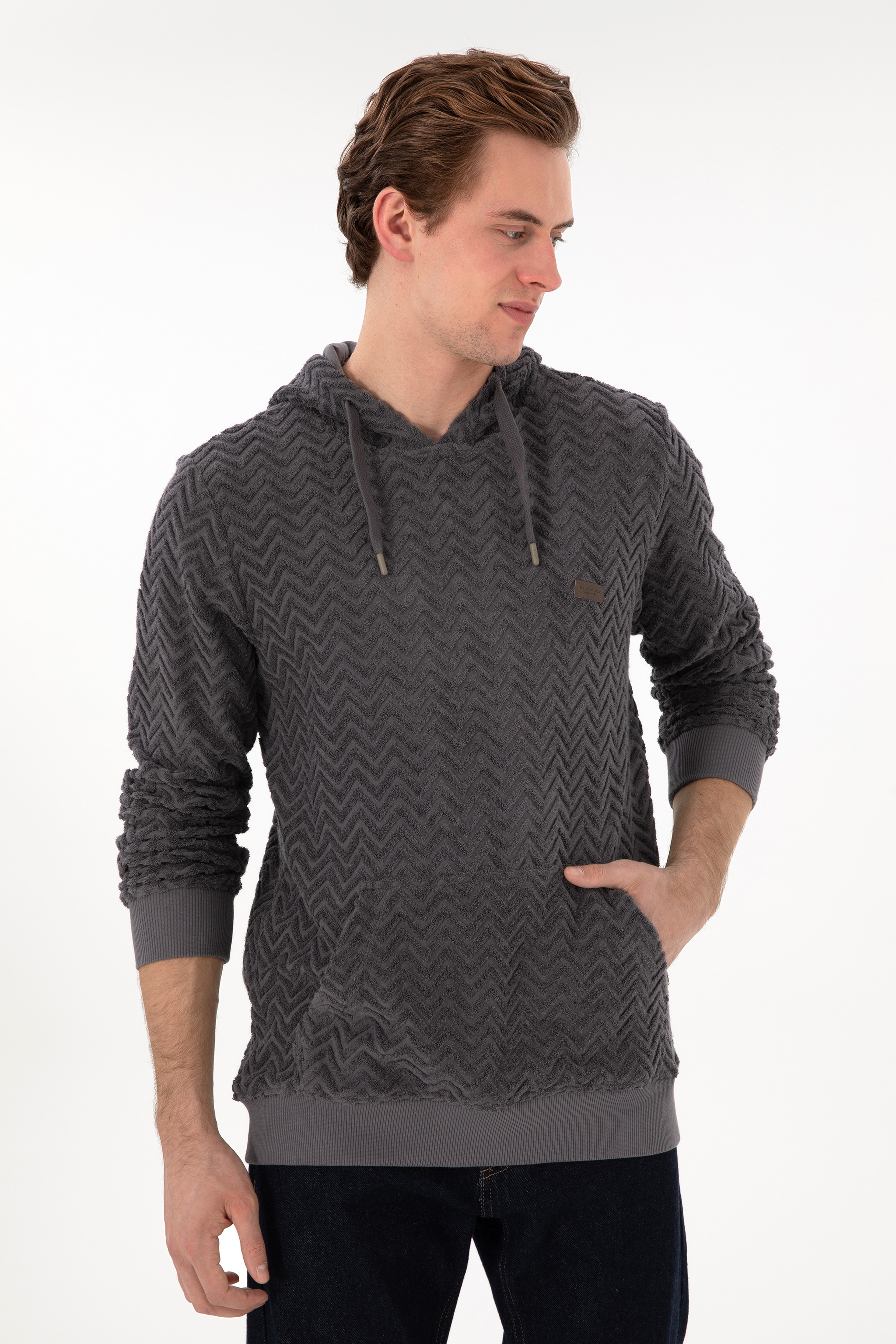 Erkek Antrasit Sweatshirt - Image 3