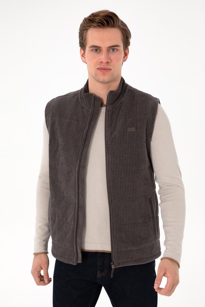 Erkek Antrasit Örme Hırka