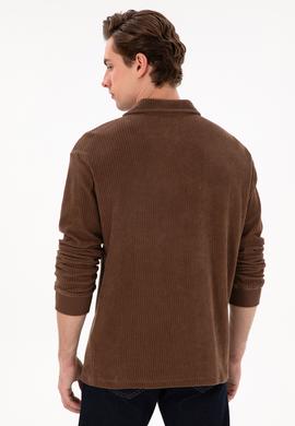 Erkek Kahverengi Sweatshirt - 50290583027