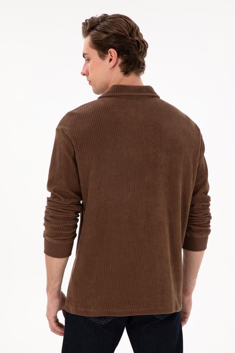 Erkek Kahverengi Sweatshirt - 50290583027