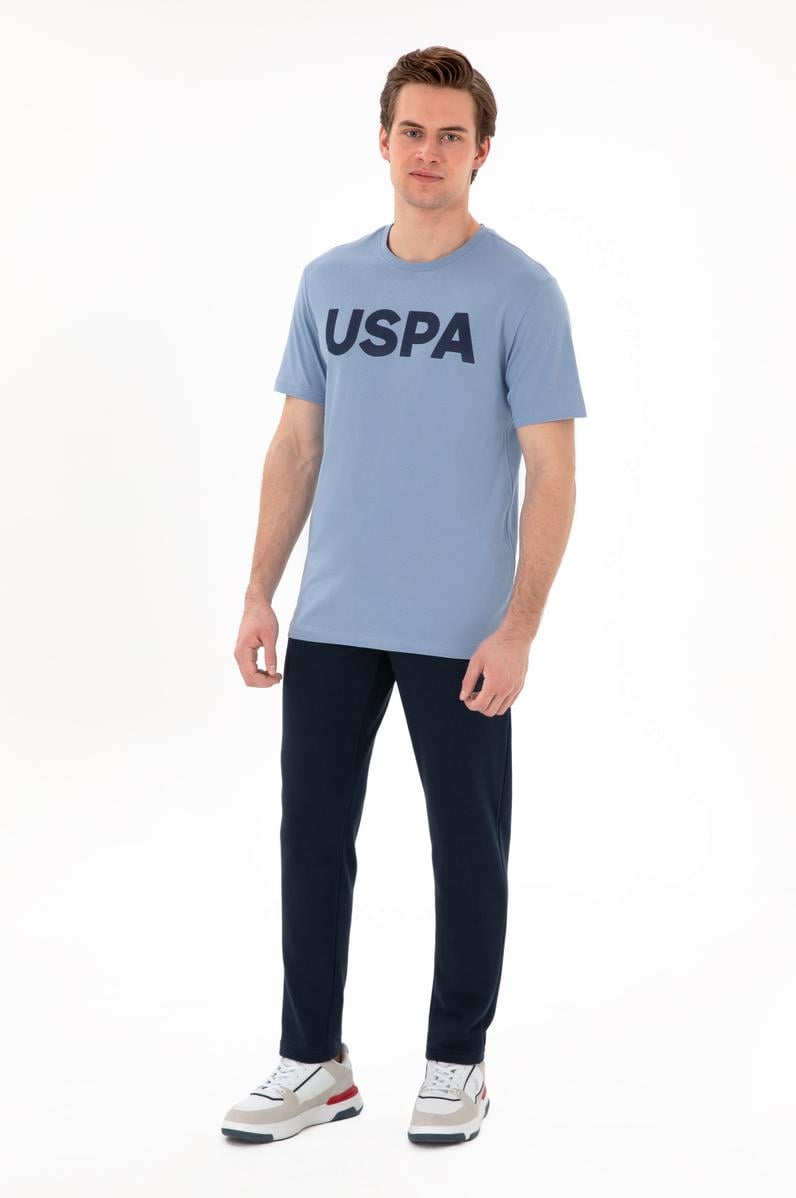 Erkek Slim Fit Düz Paça Lacivert Eşofman Altı