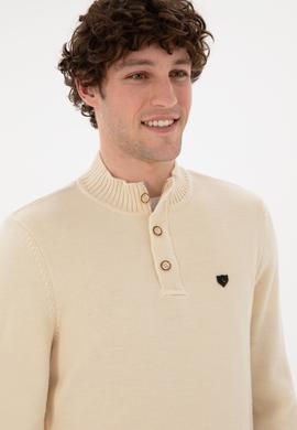 Erkek Krem Kazak - 50292853028