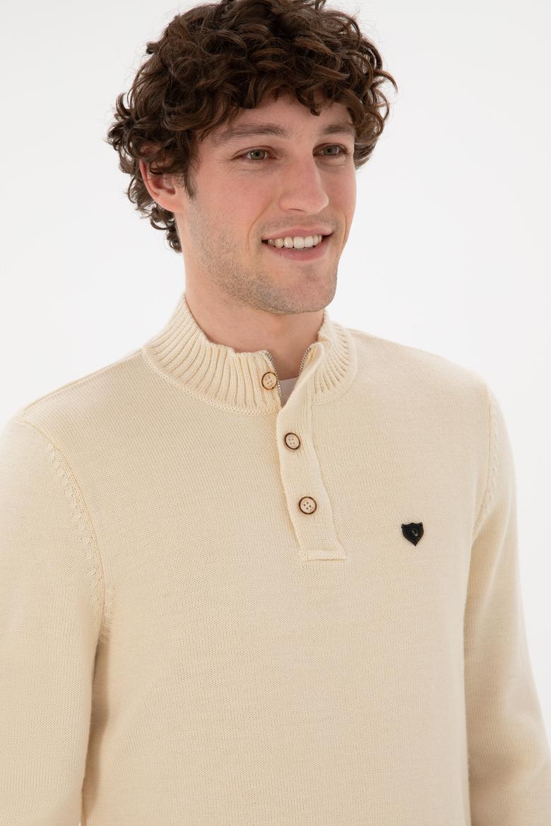 Erkek Krem Kazak - 50292853028