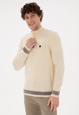 Erkek Krem Kazak - 50292853028