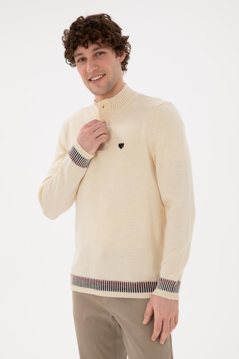 Erkek Krem Kazak - 50292853028