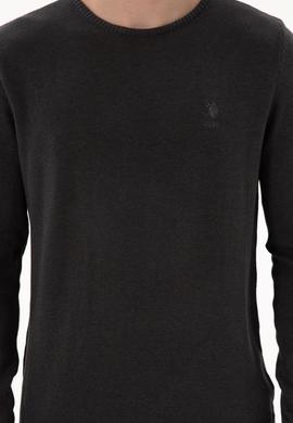 Erkek Antrasit Melanj Basic Kazak - 50288880055