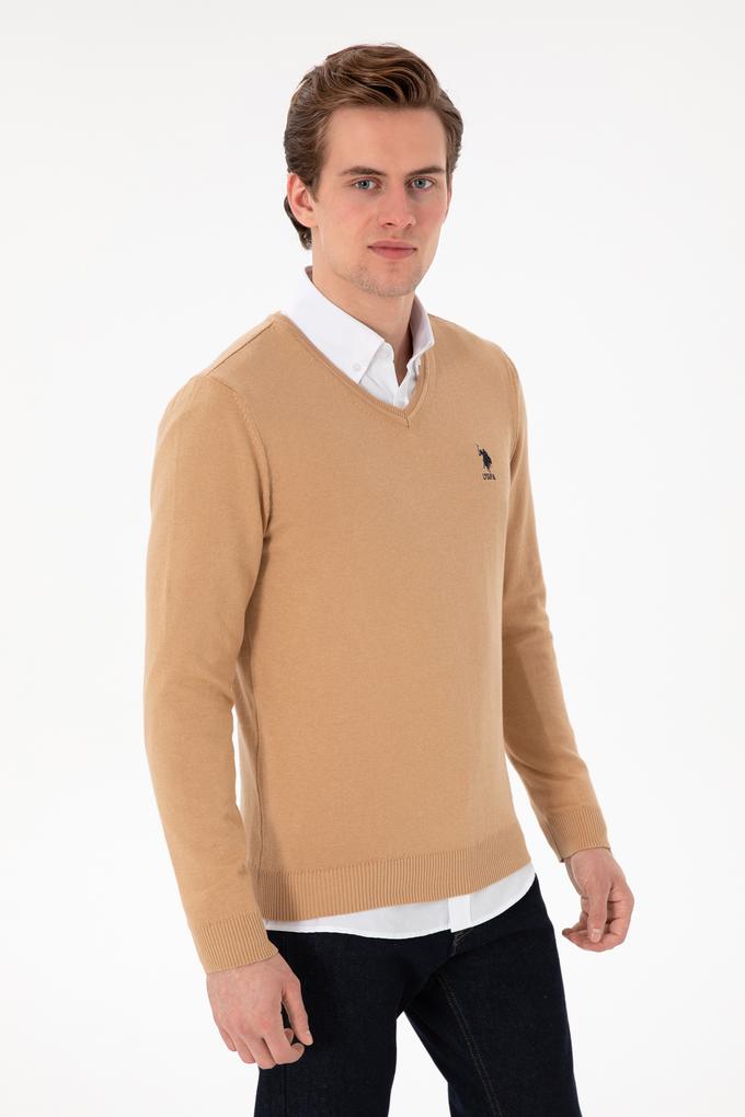 Erkek Camel Melanj Basic Kazak