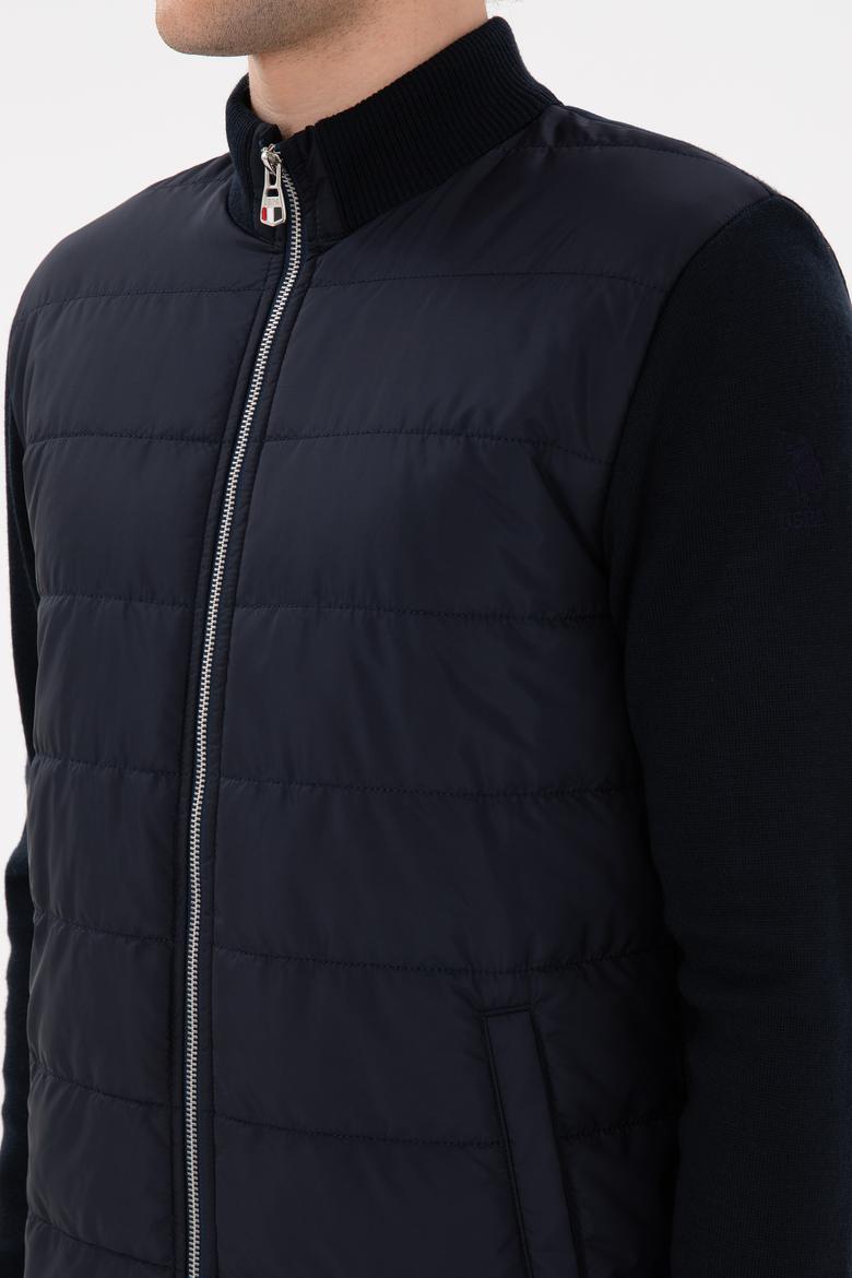 Erkek Lacivert Triko Hırka - 50297385006