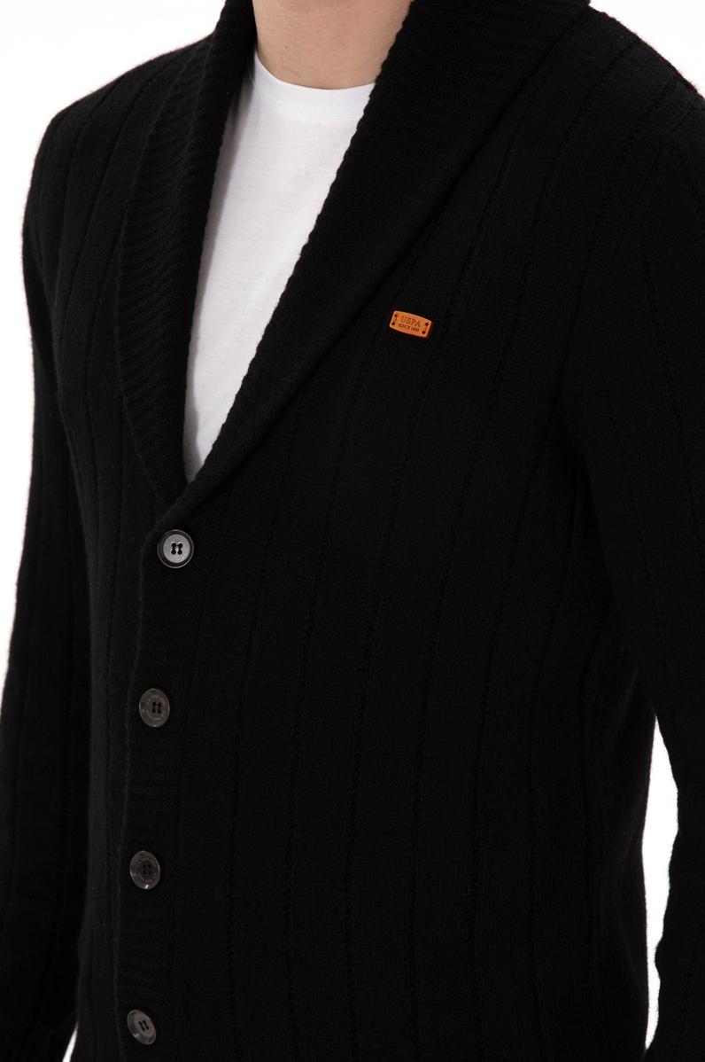 Erkek Siyah Triko Hırka