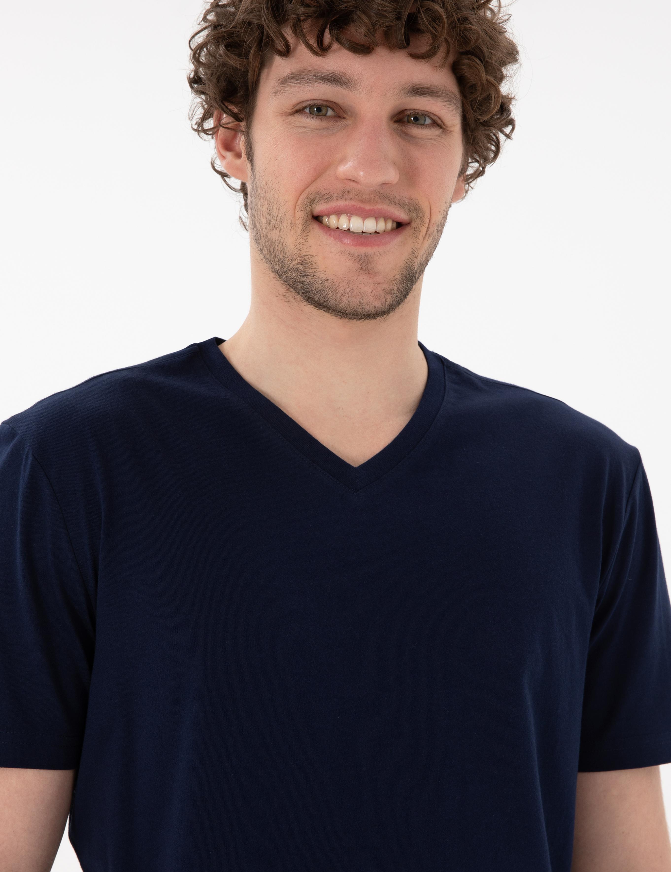 تی شرت یقه هفت آستین کوتاه رگولار یقه هفت مردانه یو اس پولو | U.S. Polo Assn. - تصویر 3