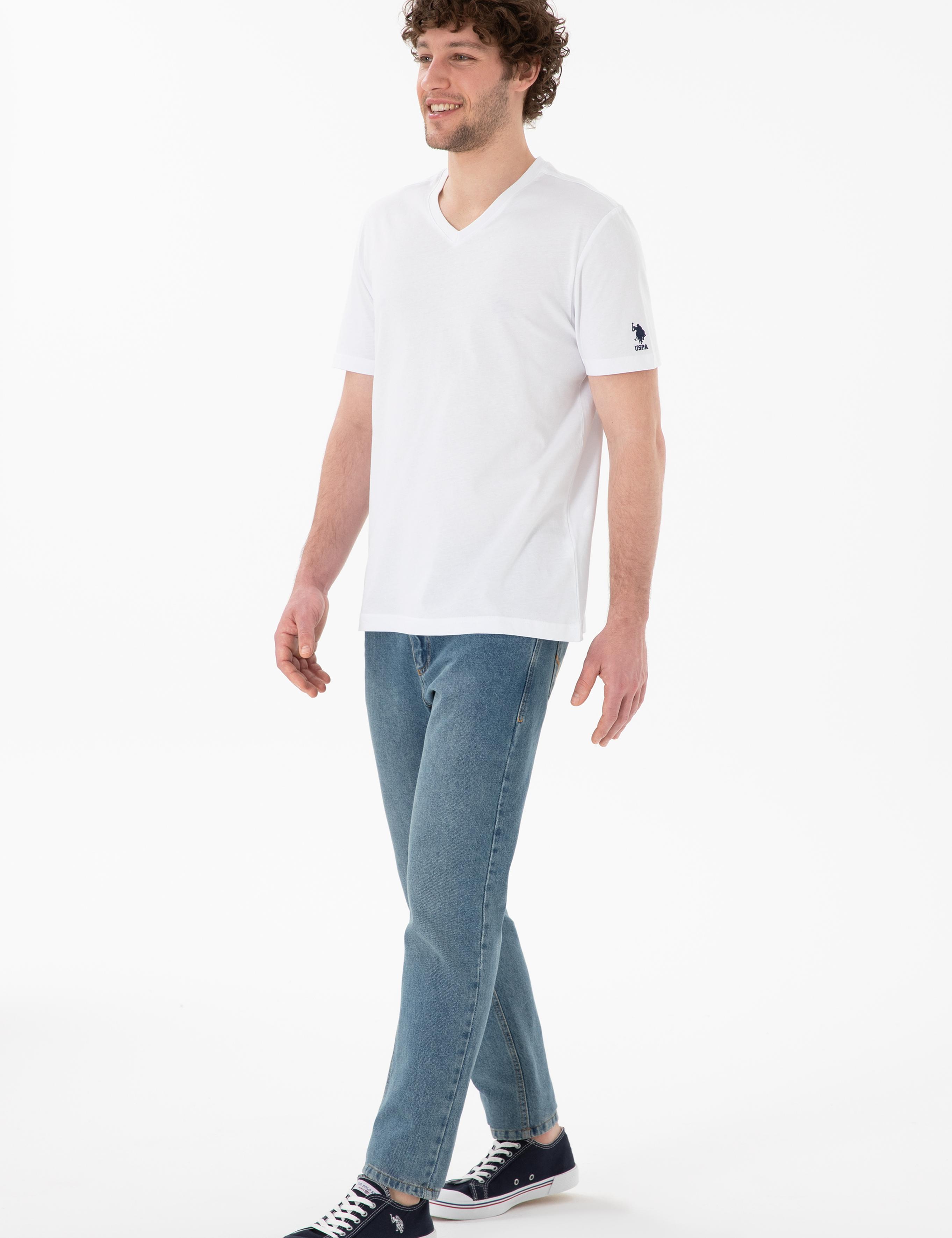 تی شرت یقه هفت آستین کوتاه رگولار یقه هفت مردانه یو اس پولو | U.S. Polo Assn. - تصویر 5