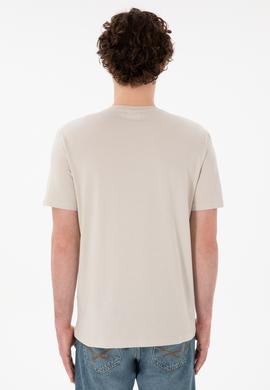 Erkek Regular Fit  V Yaka Taş Basic Tişört - 50305858050